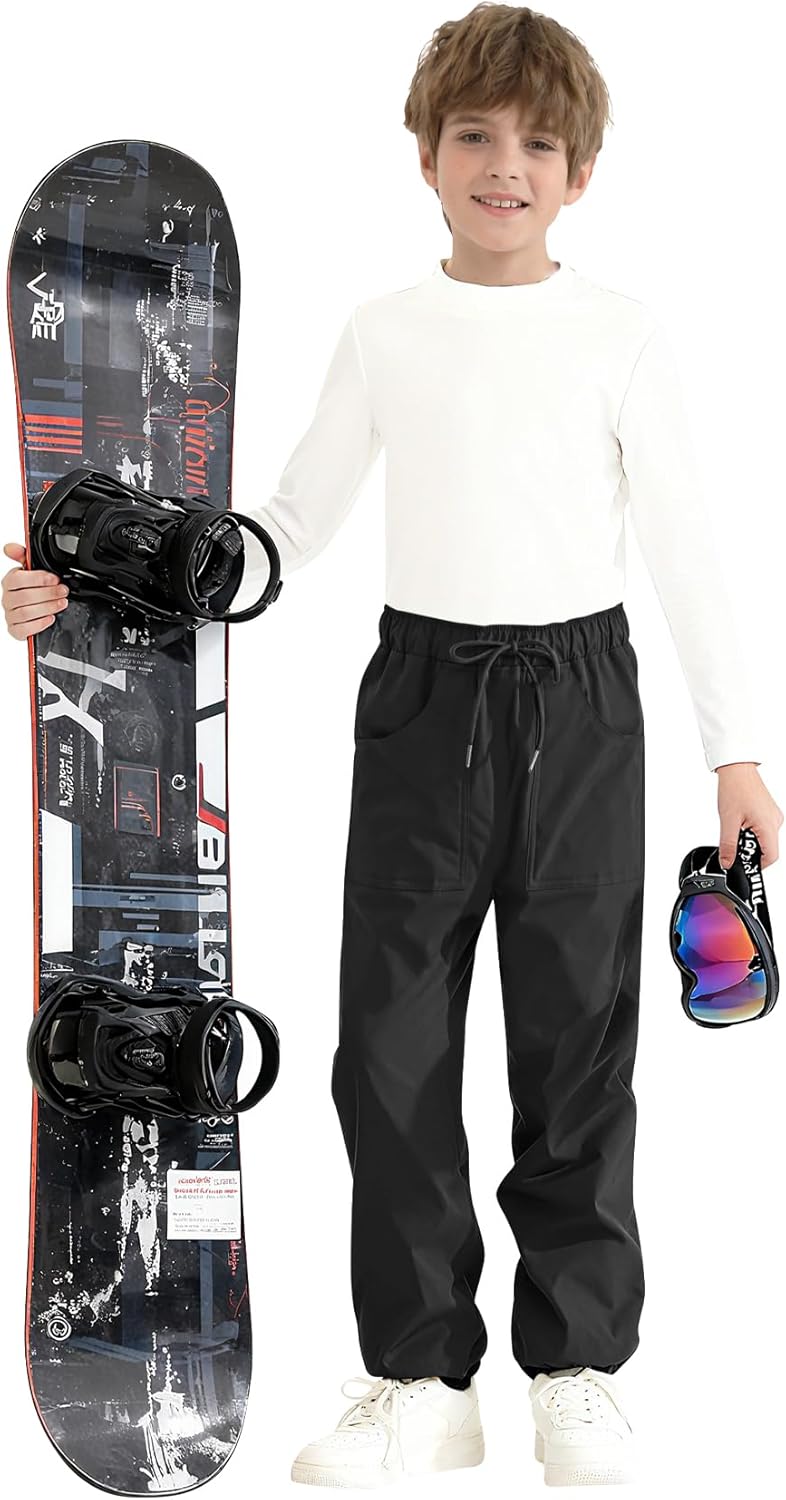 Dreammonkey Kids Snow Pants - Waterproof, Fleece Lined, Windproof & Thermal Insulated Ski/Snow Play Pants for 2T-14Y - Image 4